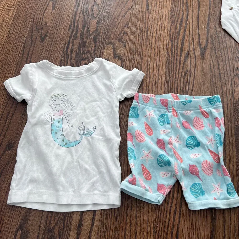 Girl's 4T Pajama Bundle - Gap, Old Navy, Carter's - Short and Long Sleeve